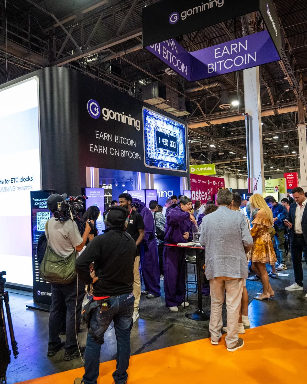 Bitcoin conference expo hall floor